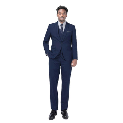 YOUTHUP Mens 3 Piece Suit 1 Button Slim Fit Business Wedding Tuxedo Suits Blazer Waistcoat and Pants