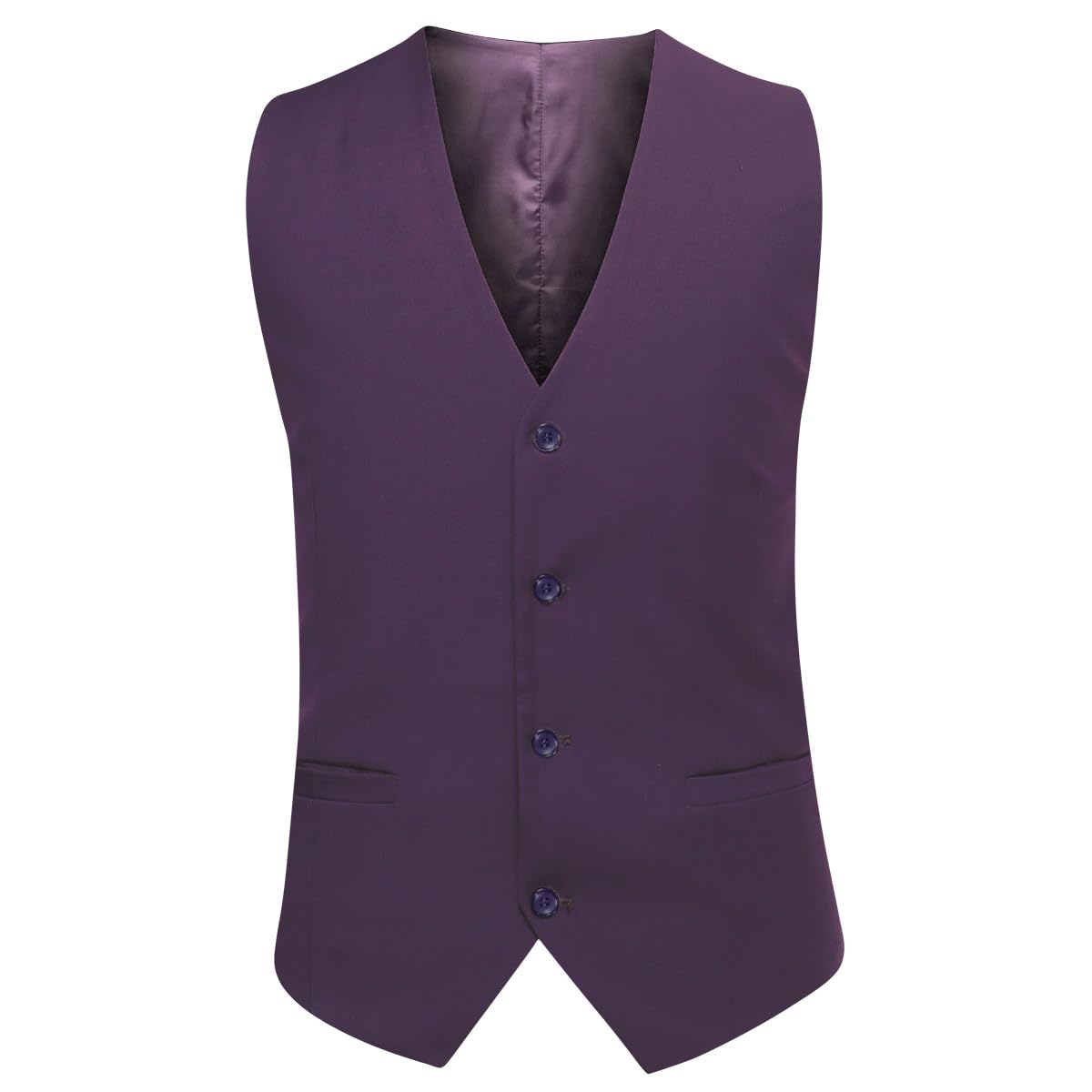 YOUTHUP Mens 3 Piece Suit 1 Button Slim Fit Business Wedding Tuxedo Suits Blazer Waistcoat and Pants