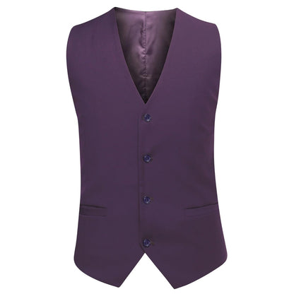 YOUTHUP Mens 3 Piece Suit 1 Button Slim Fit Business Wedding Tuxedo Suits Blazer Waistcoat and Pants