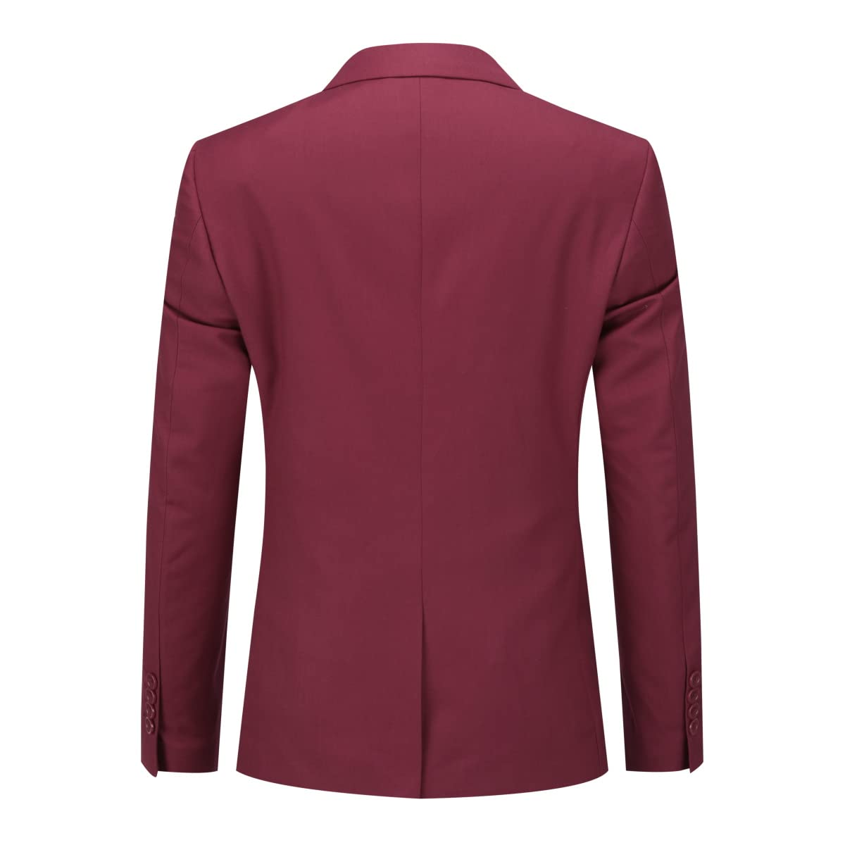 ecomlystyle Men's 3 Piece Suit - Formal Business Slim Fit Blazer, Waistcoat & Pants