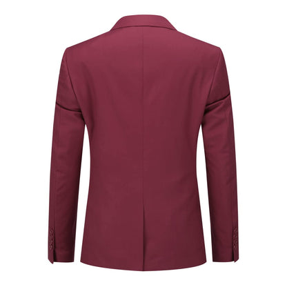 ecomlystyle Men's 3 Piece Suit - Formal Business Slim Fit Blazer, Waistcoat & Pants