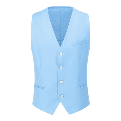 YOUTHUP Mens 3 Piece Suit 1 Button Slim Fit Business Wedding Tuxedo Suits Blazer Waistcoat and Pants