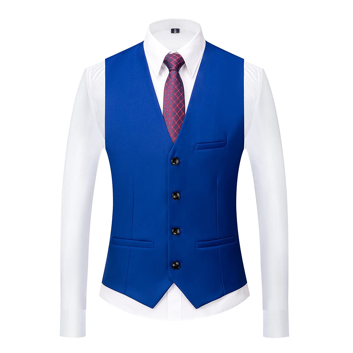 Men Suits 3 Piece Slim Fit Single Breasted One Button Tuxedo Suit Blazer Waistcoat Trousers Set