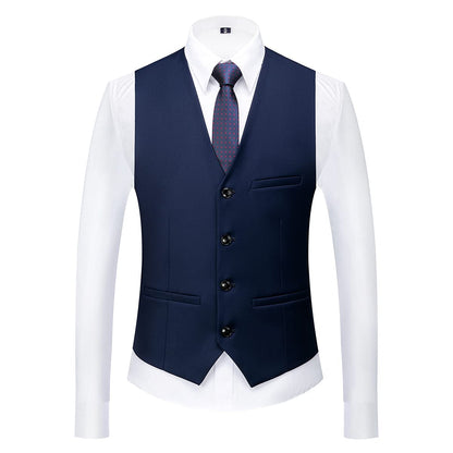 Men Suits 3 Piece Slim Fit Single Breasted One Button Tuxedo Suit Blazer Waistcoat Trousers Set