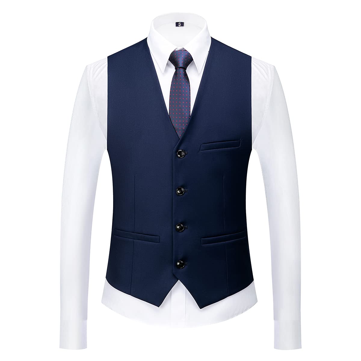 Men Suits 3 Piece Slim Fit Single Breasted One Button Tuxedo Suit Blazer Waistcoat Trousers Set