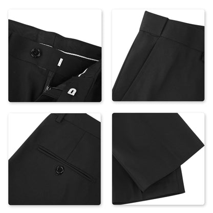 Allthemen Mens Suits 2 Piece Slim Fit Wedding Dress Suit One Button Business Suit Blazer Jackets Trousers