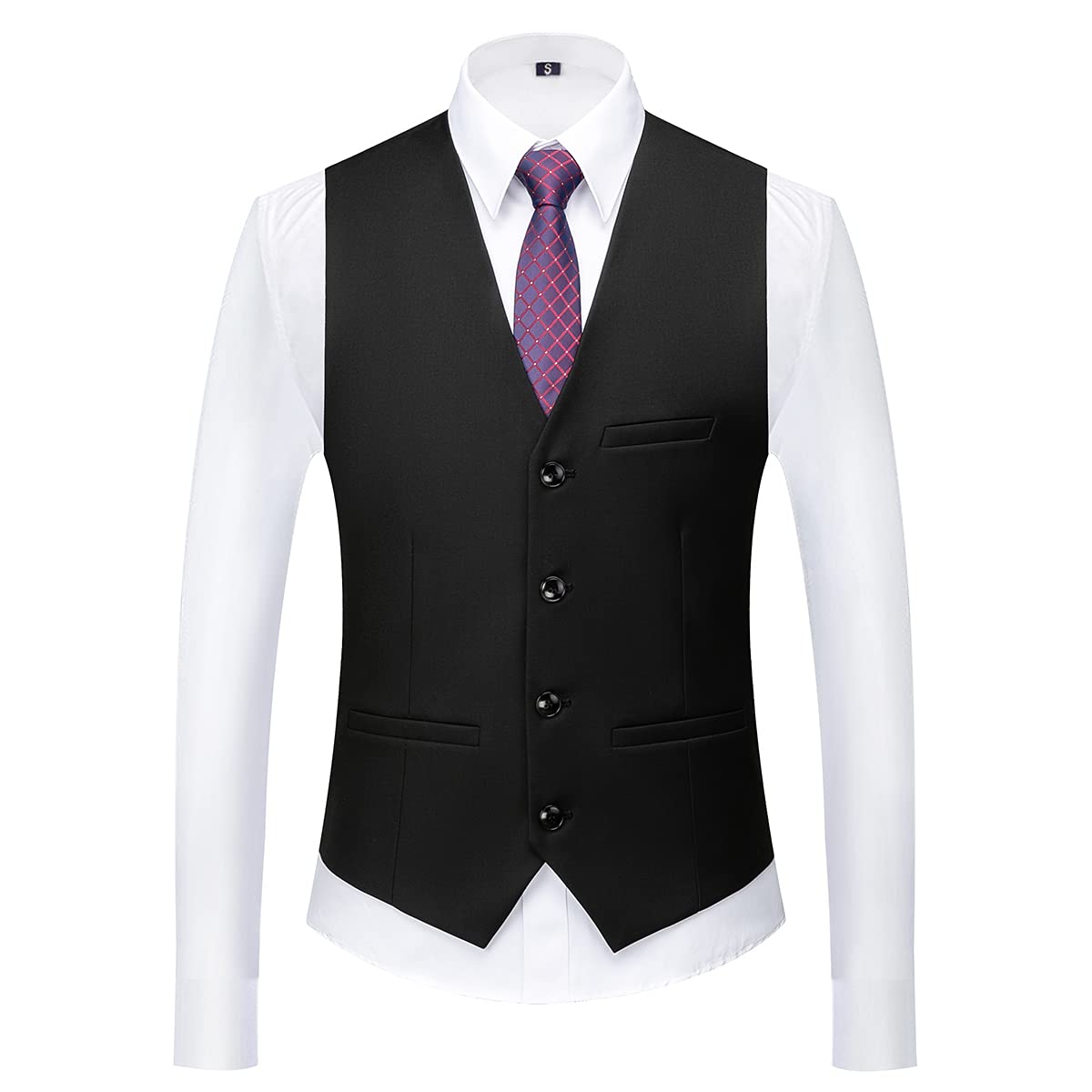 Men Suits 3 Piece Slim Fit Single Breasted One Button Tuxedo Suit Blazer Waistcoat Trousers Set