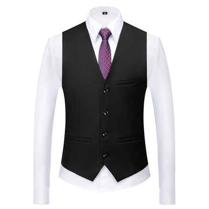 Men Suits 3 Piece Slim Fit Single Breasted One Button Tuxedo Suit Blazer Waistcoat Trousers Set