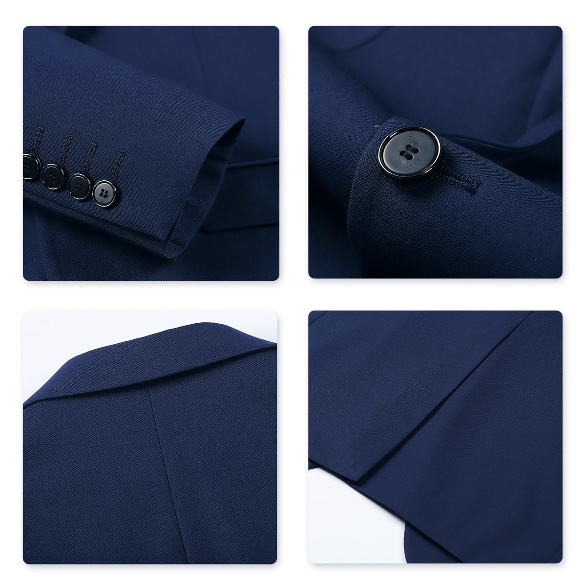 Allthemen Mens Slim Fit 2 Piece Suit Business Casual Jacket & Trousers Available