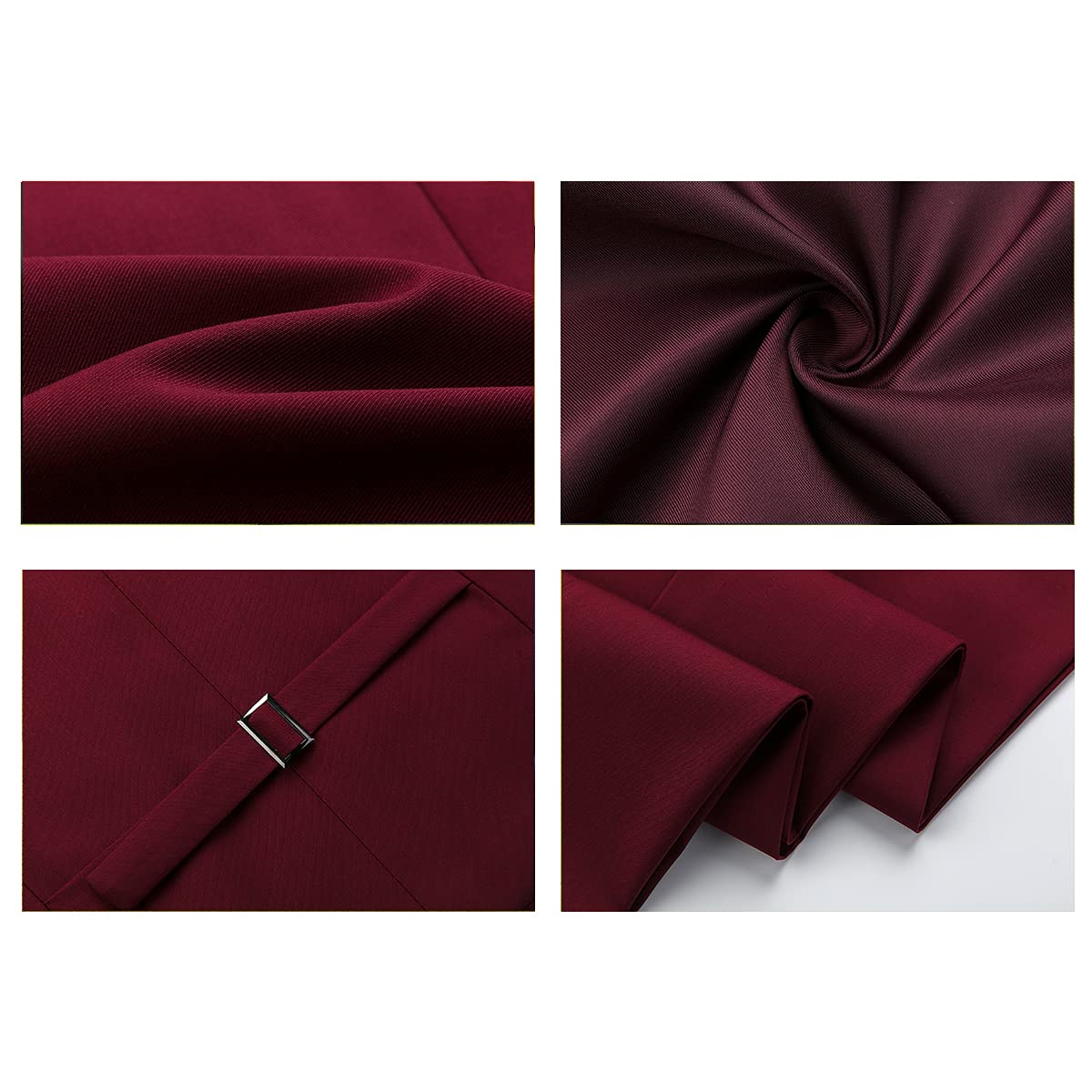 Men Suits 3 Piece Slim Fit Single Breasted One Button Tuxedo Suit Blazer Waistcoat Trousers Set