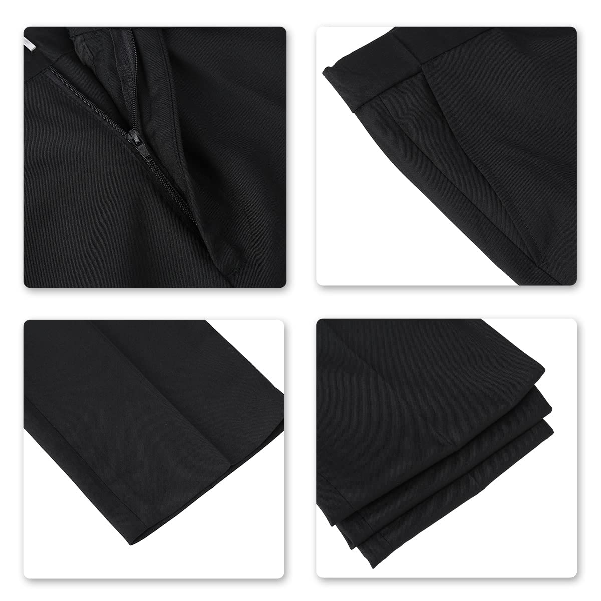 ecomlystyle Men's 3 Piece Suit - Formal Business Slim Fit Blazer, Waistcoat & Pants