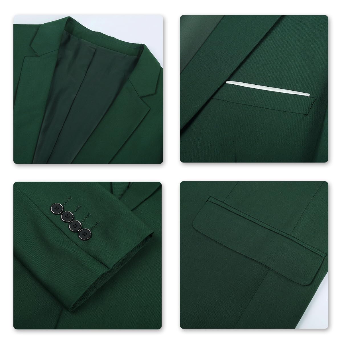 Allthemen Mens Slim Fit 2 Piece Suit Business Casual Jacket & Trousers Available