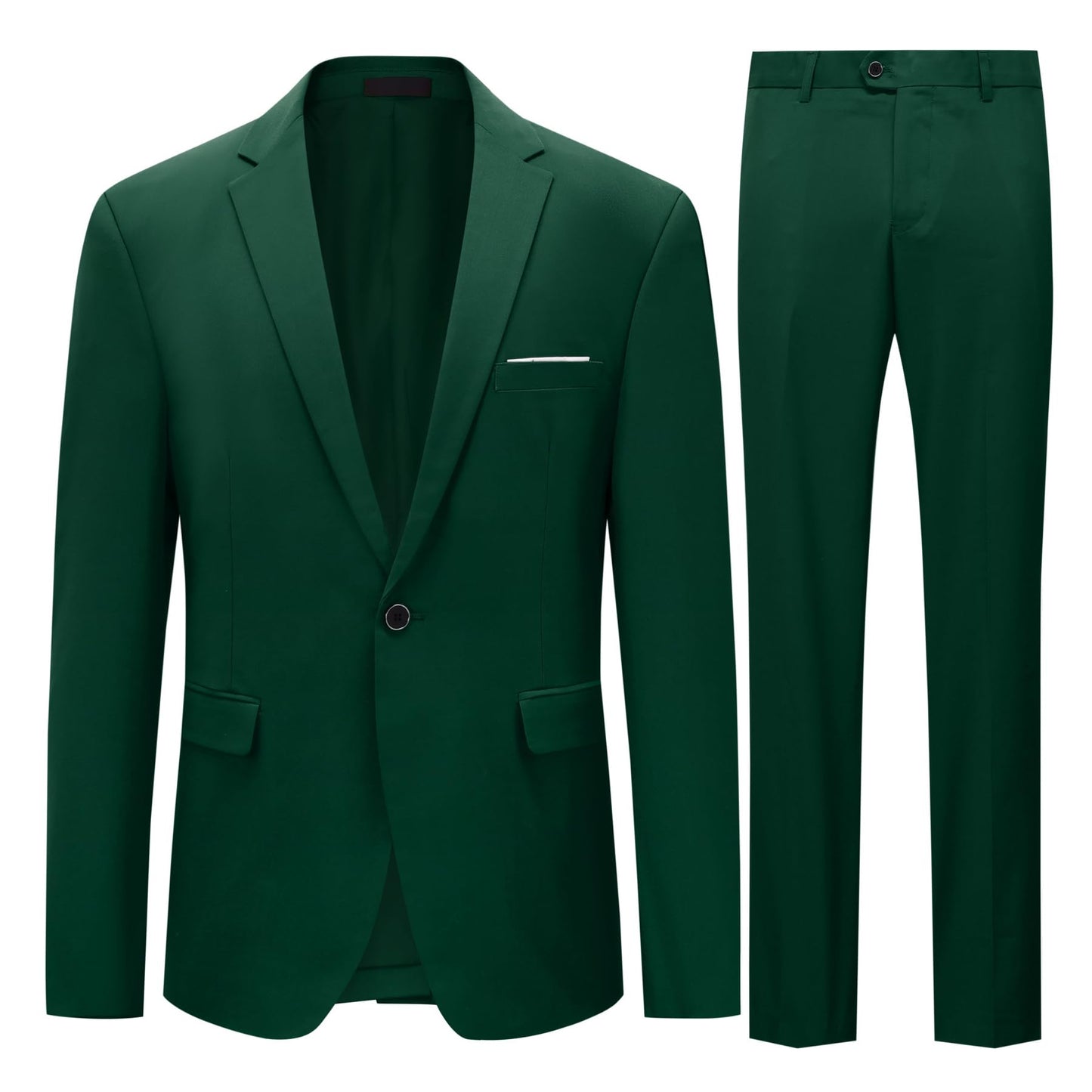 Allthemen Mens Slim Fit 2 Piece Suit Business Casual Jacket & Trousers Available
