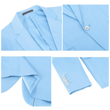 YOUTHUP Mens 3 Piece Suit 1 Button Slim Fit Business Wedding Tuxedo Suits Blazer Waistcoat and Pants
