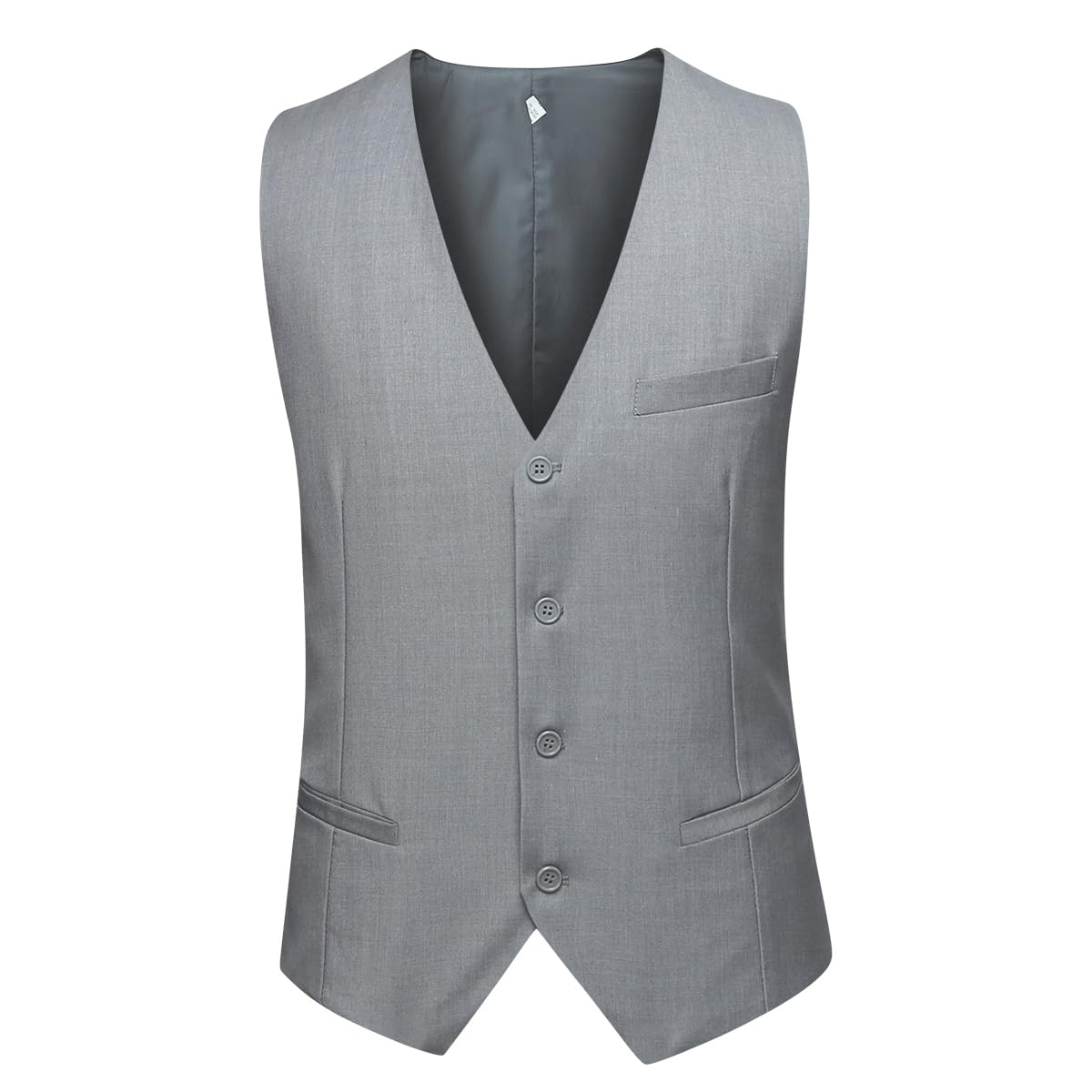 YOUTHUP Mens 3 Piece Suit 1 Button Slim Fit Business Wedding Tuxedo Suits Blazer Waistcoat and Pants