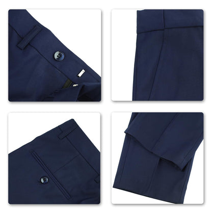 YOUTHUP Mens 3 Piece Suit 1 Button Slim Fit Business Wedding Tuxedo Suits Blazer Waistcoat and Pants