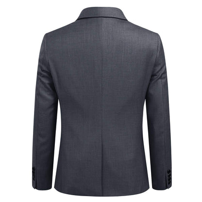 YOUTHUP Mens Slim Fit 3 Piece Suit 2 Button Business Wedding Suits Tuxedo Blazer Waistcoat Trousers