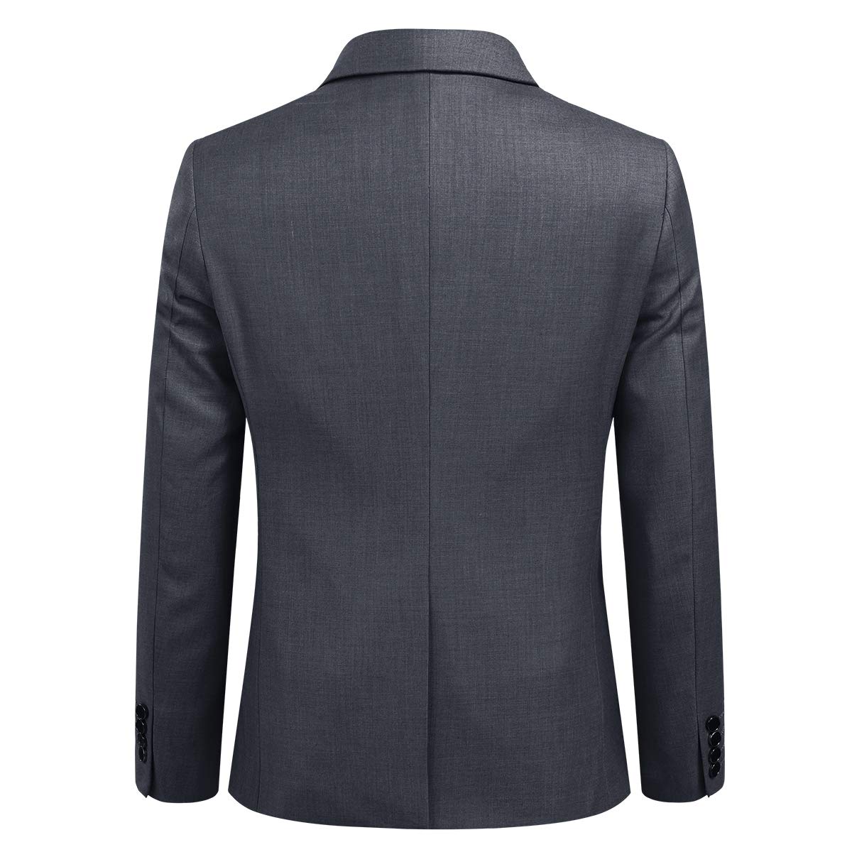 YOUTHUP Mens Slim Fit 3 Piece Suit 2 Button Business Wedding Suits Tuxedo Blazer Waistcoat Trousers