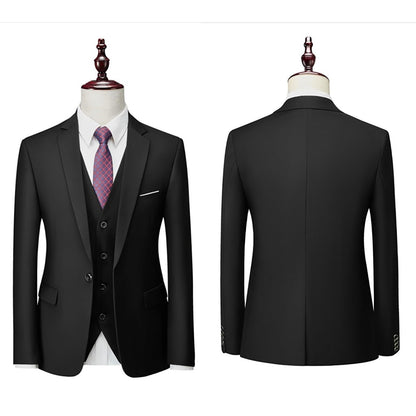 EcomlyStyle Men's 2 Piece Slim Fit Suit - Wedding Tuxedo Set with Jacket and Pants