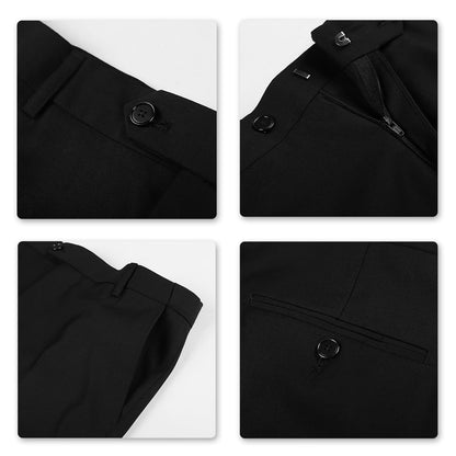 Allthemen Mens Slim Fit 2 Piece Suit Business Casual Jacket & Trousers Available
