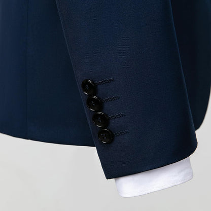 Allthemen Mens Suits 2 Piece Regular Fit Wedding Dress Suit Two Buttons Business Suit Blazer Trousers
