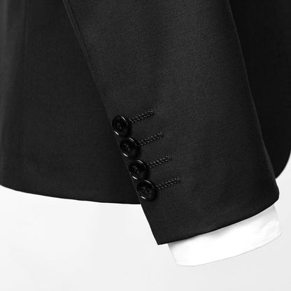 Allthemen Mens Suits 2 Piece Regular Fit Wedding Dress Suit Two Buttons Business Suit Blazer Trousers