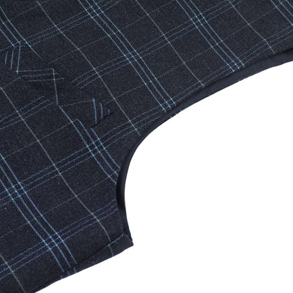 Allthemen Mens Suits 3 Piece Slim Fit Checked Suit Single Breasted Herringbone Vintage Tuxedo Formal Business Blazer Waistcoat Trouser