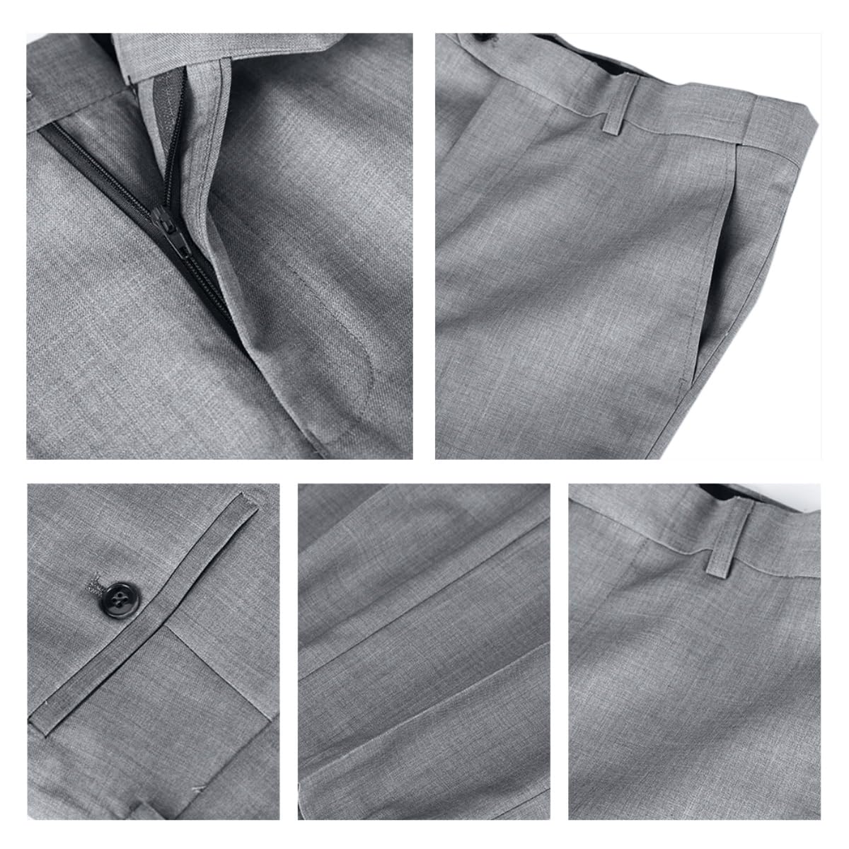 YOUTHUP Mens 3 Piece Suit 1 Button Slim Fit Business Wedding Tuxedo Suits Blazer Waistcoat and Pants