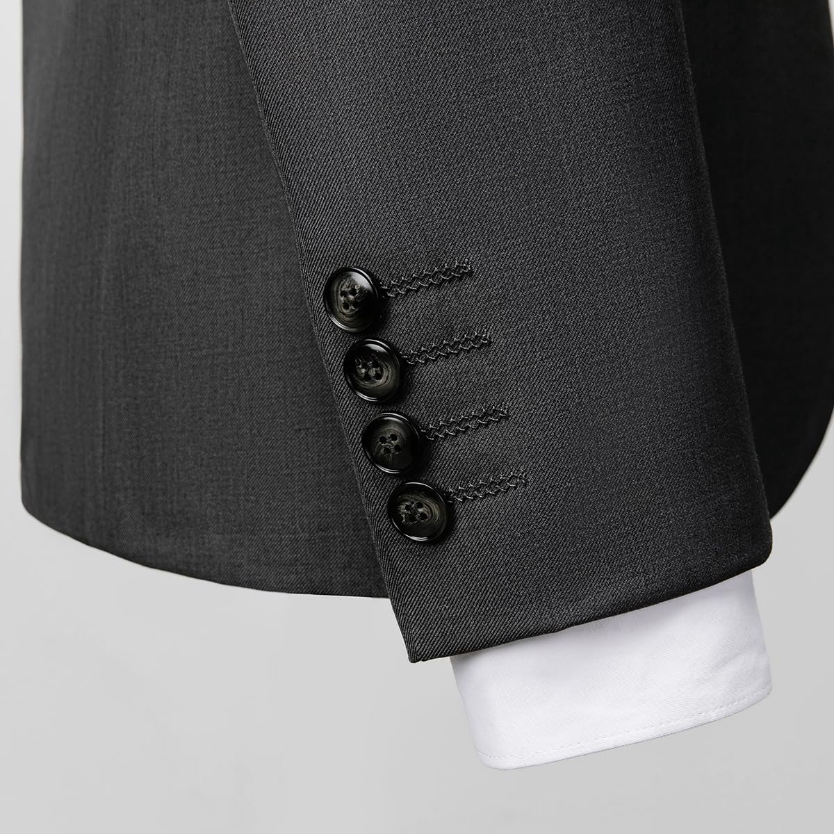 Allthemen Mens Suits 2 Piece Regular Fit Wedding Dress Suit Two Buttons Business Suit Blazer Trousers