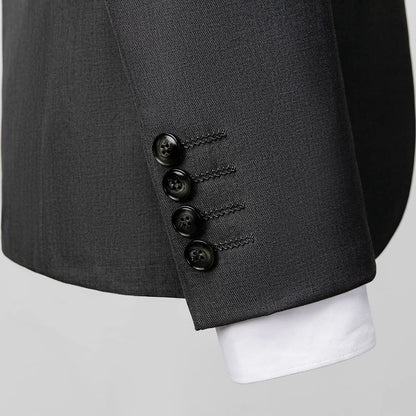 Allthemen Mens Suits 2 Piece Regular Fit Wedding Dress Suit One Button Business Suit