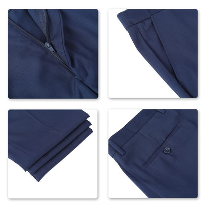 ecomlystyle Men's 3 Piece Suit - Formal Business Slim Fit Blazer, Waistcoat & Pants