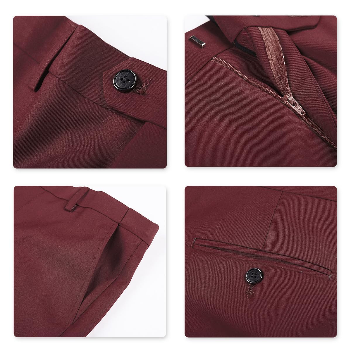 Allthemen Mens Slim Fit 2 Piece Suit Business Casual Jacket & Trousers Available