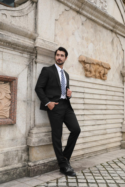 Allthemen Mens Slim Fit 2 Piece Suit Business Casual Jacket & Trousers Available