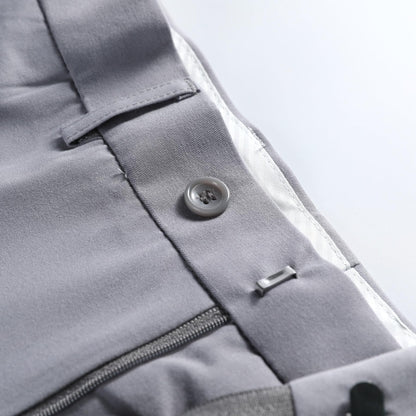 Allthemen Mens 3 Piece Suit 1 Button Business Solid Color Stretch Tuxedo Blazer Waistcoat Trousers