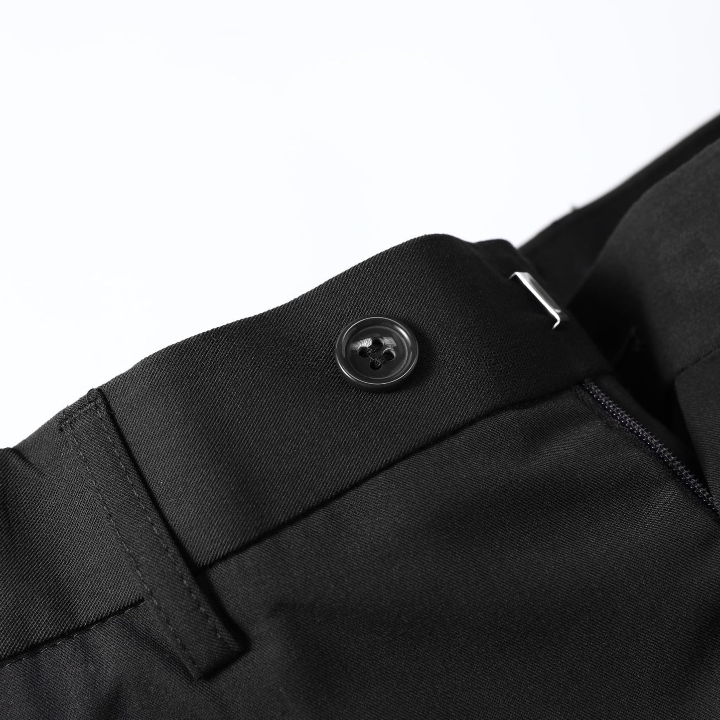 Allthemen Mens 3 Piece Suit 1 Button Business Solid Color Stretch Tuxedo Blazer Waistcoat Trousers