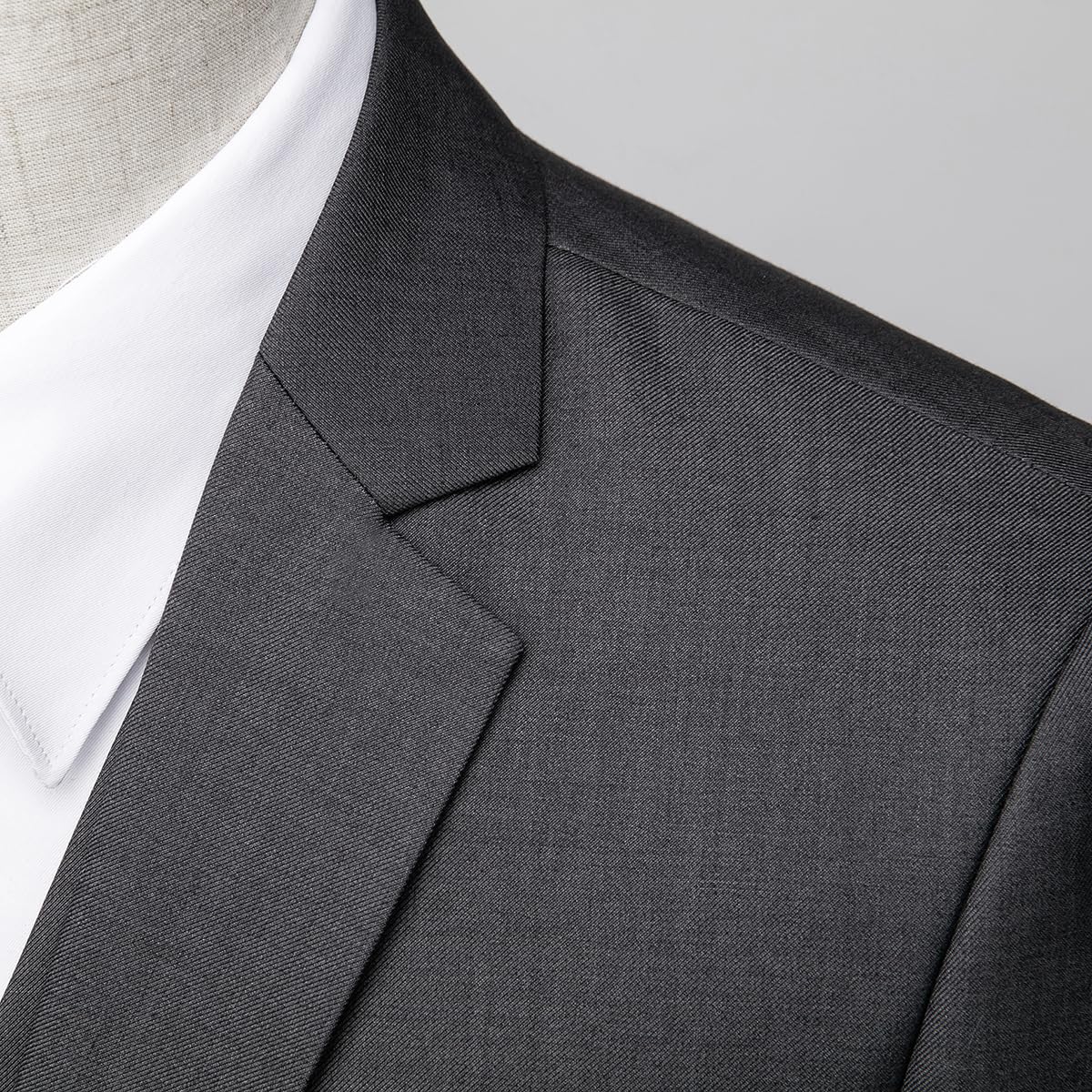 Allthemen Mens Suits 2 Piece Regular Fit Wedding Dress Suit Two Buttons Business Suit Blazer Trousers