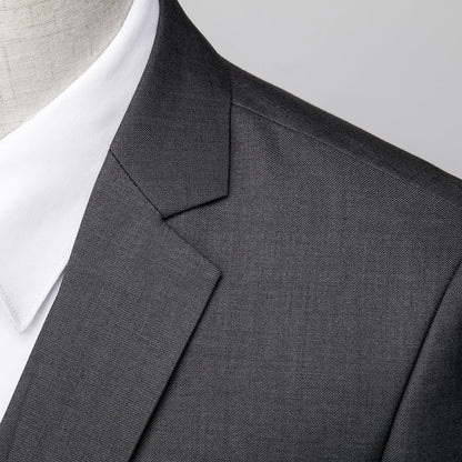 Allthemen Mens Suits 2 Piece Regular Fit Wedding Dress Suit Two Buttons Business Suit Blazer Trousers